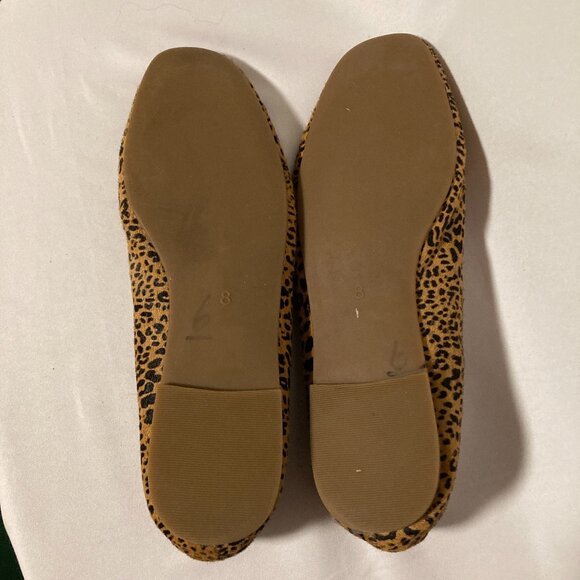 Madewell The Cory Flat in Leopard Calf Hair Size 8 - Picture 7 of 9
